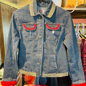 Embellished Blue Jean jacket